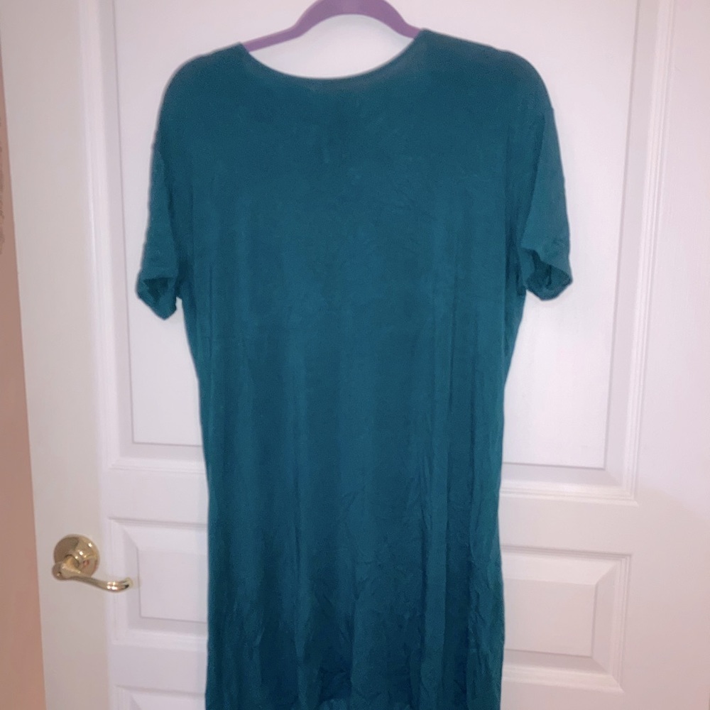 Jewel colored T-shirt dress